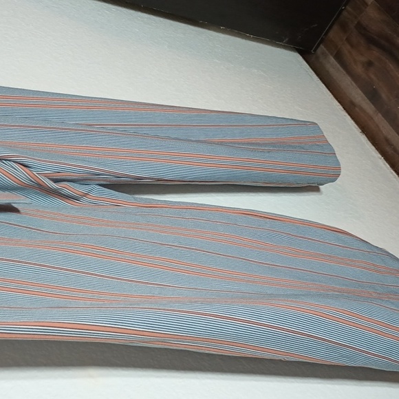 NWT June & Hudson blue & orange stripe jumper spring brunch summer casual - Picture 2 of 7